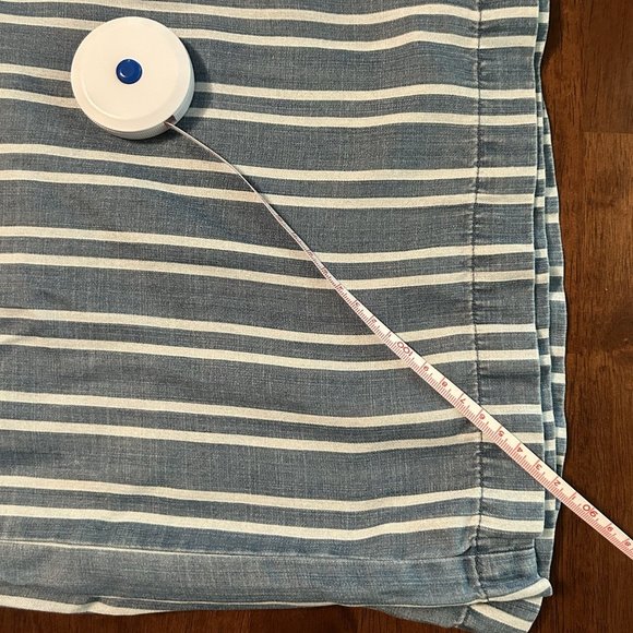 Pure Navy XL wide leg blue stripe pants 100% Lyocell - Picture 4 of 6